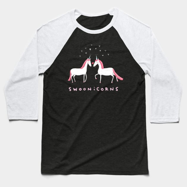Swoonicorns Baseball T-Shirt by Sophie Corrigan